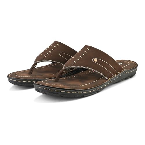 Image of Centrino Sandal for Men | Grip Insole for Stability | slippers for men | Modern Look with Straps | Soft & Comfortable Men's Sandal | Bounce Back Anti-Skid Water Resistant Comfortable Footwear (9261)