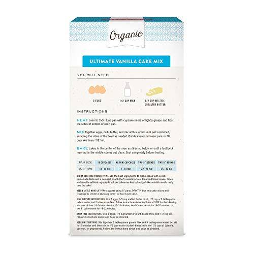 Miss Jones Baking 0850475006027 Organic Yellow Cake And Cupcake Mix, Non-Gmo, Vegan-Friendly thumb #9