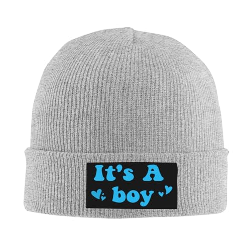It's A Boy Cap Gender Reveal Baby Shower Welcome Newborn Beanie Knit Hat