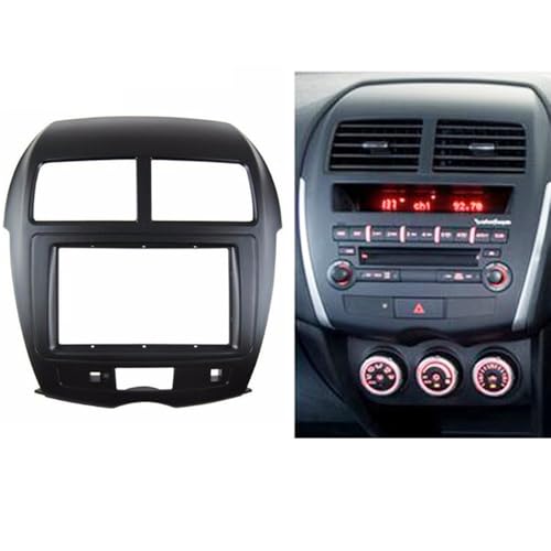 Stéréo Dash Kit d'installation 2 DIN compatible Mitsubishi ASX et Citroën C4 - 2