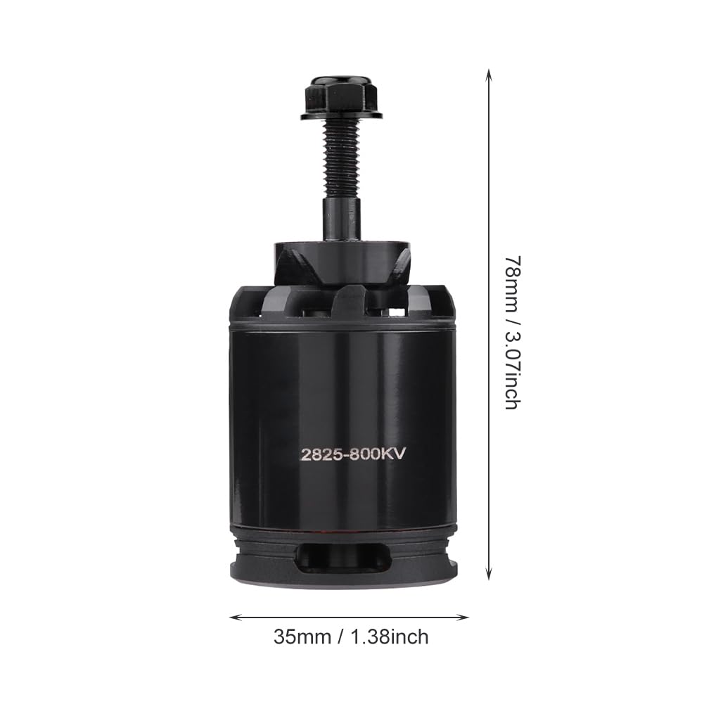 Karlak Motore Brushless Telecomandato 850KV Parte di Aereo RC Ad Alta Potenza per Hobbisti Alluminio 1 unità (800KV inverso)