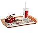 Qskely Plastic Fast Food Trays for Eating, 17
