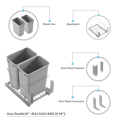Contenedor Extraíble Dowell para Basura con Kit de Montaje miniatura 5