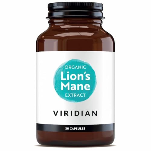 Viridian Melena de León Orgánica Extracto 30 Cápsulas Veganas