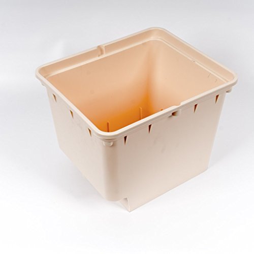Artisun Technology Hydroponic Bato Bucket, Dutch Bucket, 11 Liter, with Siphon Elbows, 12" x 10" x 9" - 10 Pack