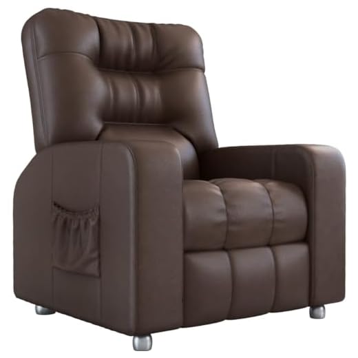 Poltrona do Papai Reclinável Azera Matrix Corino Marrom