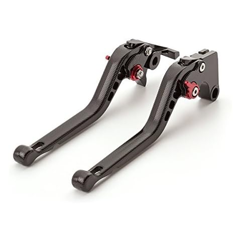 FXCNC Racing Motorcycle 3D Texture Billet Long Adjustable Brake Clutch Levers Compatible with RSV4 FACTORY/RSV4-R/RR 2009-2020, TUONO V4 1100RR/Factory 2017-2020 Cover