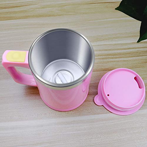 Sisyria Creativa Taza Rosada Auto-Agitar, Mezclador Eléctrico Automático Portátil De Viaje Taza Taza Batidora Anti… - Imagen 8