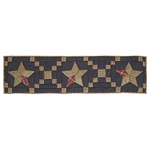 Navy-Blue-Classic-Country-Tabletop-Kitchen-Maryland-Patchwork-Star-Cotton-Hand-Quilted-Patchwork-Star-Rectangle-13x48-Runner Navy Blue Classic Country Tabletop Kitchen Maryland Patchwork Star Cotton Hand Quilted Patchwork Star Rectangle 13×48 Runner