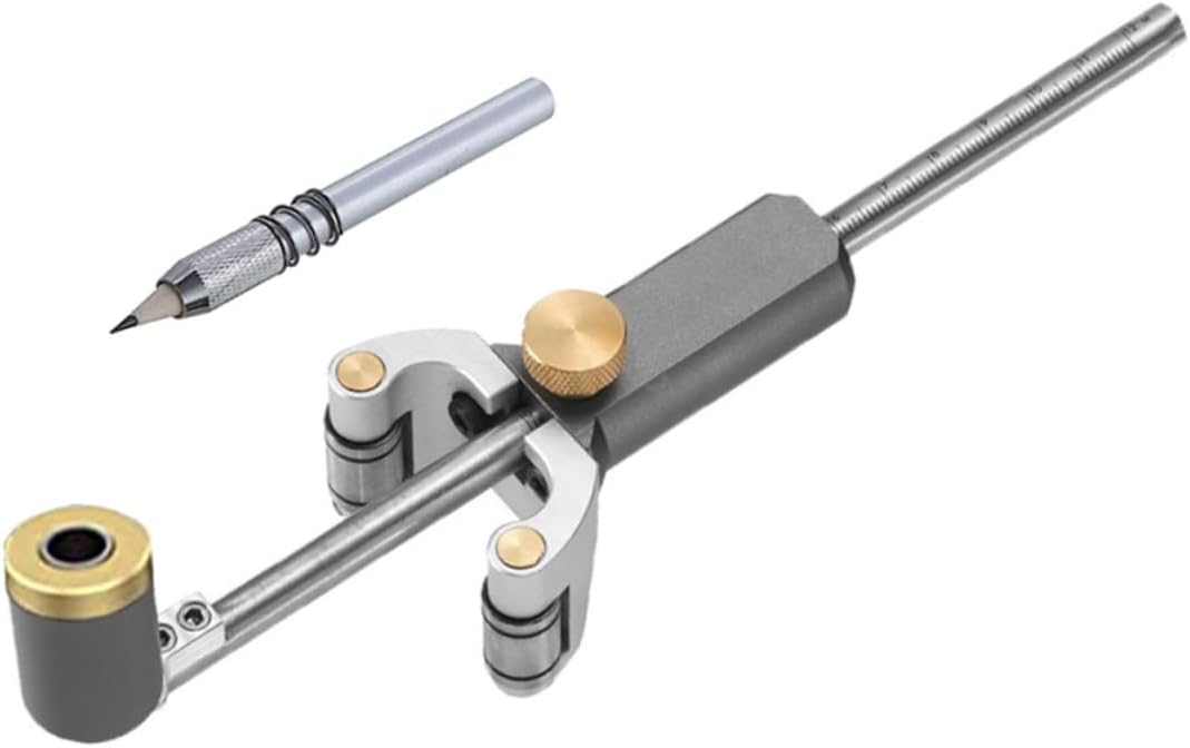 ARTIBETTER Multi-function Woodworker Ruler for Linear and Arc Marking Accurate Scriber Tool for Diy Woodworking Projects Lightweight and Portable Design Easy to Use