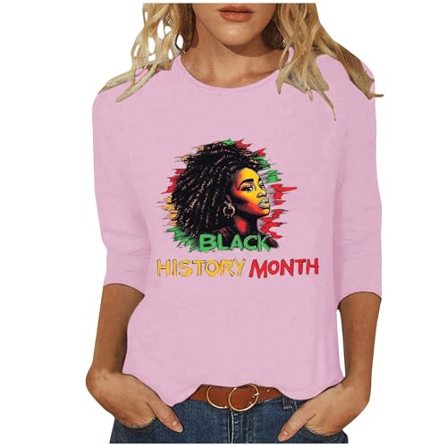 Black History Month Tshirts for Women African American Map Graphic