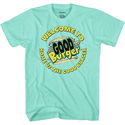 Nickelodeon Mens 90's Classic Shirt - Good Burger Keenan and Kel Vintage T-Shirt (Celadon, XX-Large) Nickelodeon Mens 90's Classic Shirt - Good Burger Keenan and Kel Vintage T-Shirt (Celadon, XX-Large)