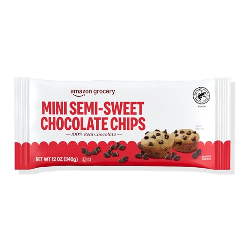 Amazon Grocery, Mini Semi-Sweet Chocolate Chips, 12 Oz