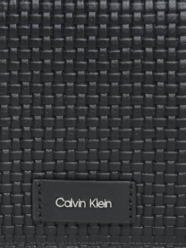 Image of Textured black leather bi-fold wallet
