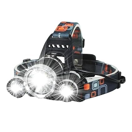 Ultra Bright 3 LED Rechargeable Headlamp Flashlight – Waterproof Hands Free Headlight with Adjustable Headband & Tilting Angle for Camping, Hiking, Running & Outdoor Night Gear-image-12