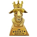 Freetoes The Goat Trophy Award,G.O.A.T Greatest of All Time Funny Awards and Trophies Office Desk Decor,Fantasy Football Trophy Gifts for MVP,Employee,Boss & Coworker,Winner & Gag for Men,Friends