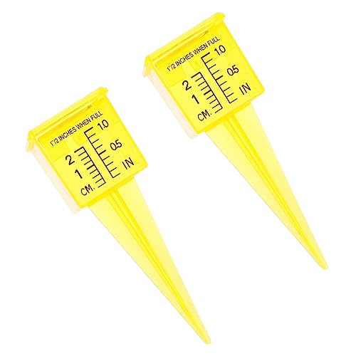 SUPVOX 2pcs Plastic Rain Gauge Outdoor Rain Meter for Garden Irrigation System