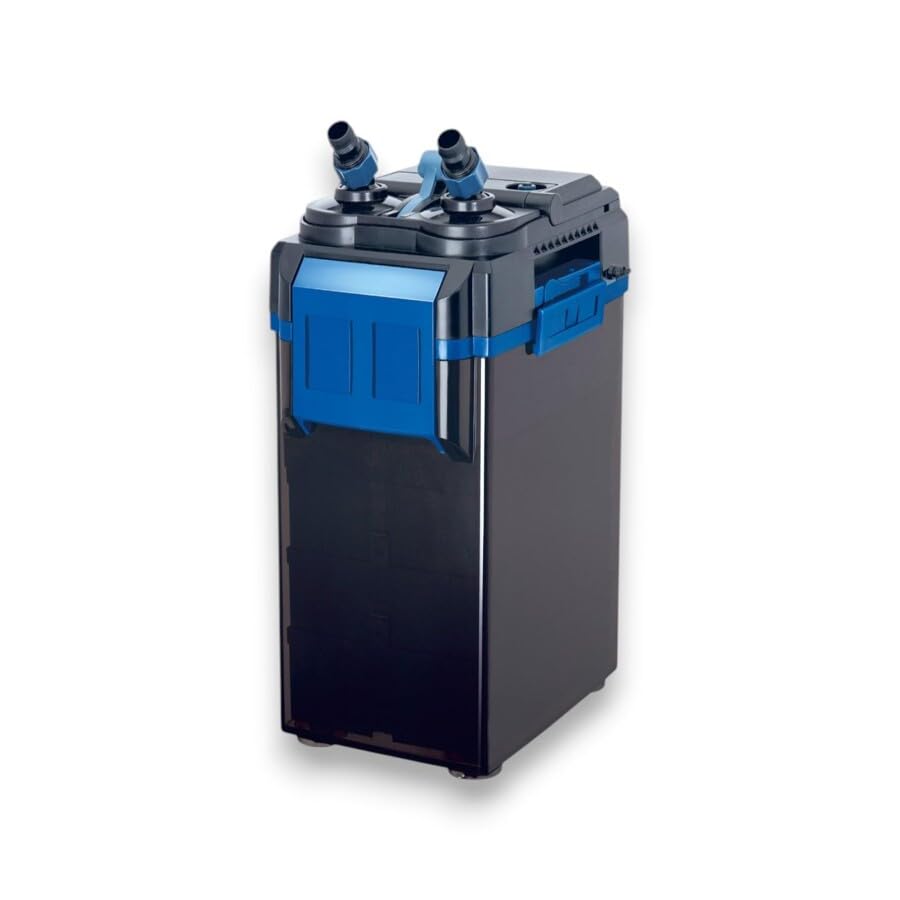 HAPPET ClarEx 1200 Filtr Kubełkowy do Akwarium 300–500 l, Filtr Zewnętrzny Akwariowy 1200 l/h, Cichy Filtr do Akwarium, Filtracja Mechaniczna i Biologiczna, Regulacja Przepływu, CO2 Ready