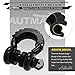 AUTMATCH D Ring Shackle Isolators Washers Kit - 2 Rubber Shackle Isolators with 8 Washers, Fits 3/4 Shackles Protect and Prevents Rattling - Shackle Cover Black