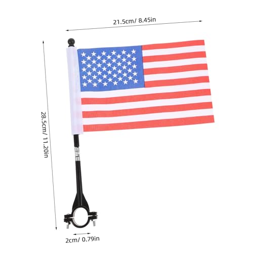 Drapeau de vélo avec mât de fanions de sécurité HANABASS pour décoration extérieure