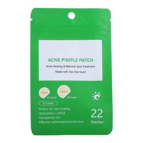 Parche de acné 22 piezas, parche de espinilla hidrocoloide invisible parches de espinilla espinillas eliminar parche corrector, anti acné para maquillar mejor(el uso diario)