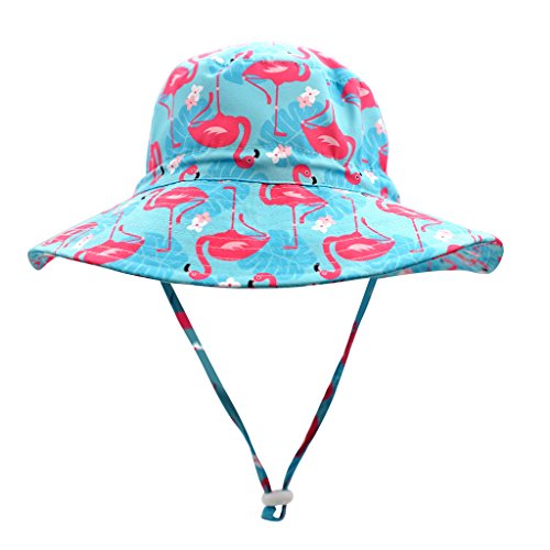 Image of Home Prefer UPF50+ Wide Brim Sun Hat Boys Girls Sun Protection Hat Zoo Beach Swim Safari Bucket Hat for Baby Toddler Kid