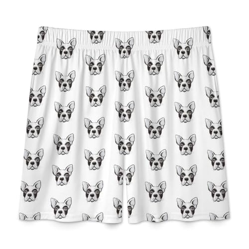 French Bulldog Men’s Pajama Shorts Soft Sleep Comfy Lounge Pant with Pockets4