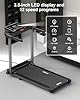 Treadmill Walking Pad Running Machine - Treadmills for Home Foldable Under Desk Treadmill with Handle Folding for Heavy People Foldaway Portable Compact Indoor Flat 10Km/h Electric Machines