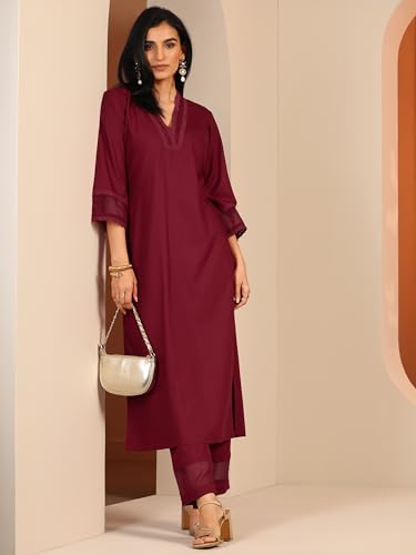 Image of Libas Embellished Rayon Co-ord Set