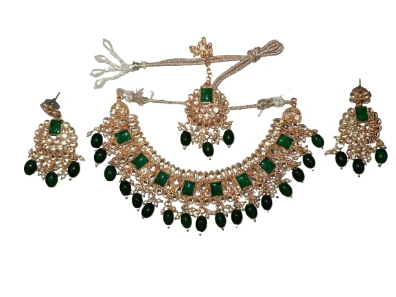 See full amazon price history chart for Kundan Necklace Choker Set with Fashion Earrings & Mangtika - Trendy, Fashionable - Best suitable For Parties & Weddings (Dark green) Kundan Necklace Choker Set with Fashion Earrings & Mangtika - Trendy, Fashionable - Best suitable For Parties & Weddings (Dark green) (B0D15MZZGB) Amazon Price History, Amazon Price Tracker