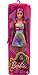 Barbie Fashionistas Doll #190 with Purple-Streaked Blonde Hair, Romper Dress, Yellow Wedge Sneakers & Bracelet Accessory