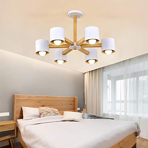 Plafond post-moderne 6 lampes suspendues E27 lustre décoratif salon
