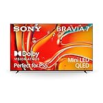 Sony 65-Inch Mini LED QLED 4K Ultra HD TV BRAVIA 7 Smart Google TV with Dolby Vision HDR, Exclusive Ps5 Features, (K-65XR70) 2024 Model