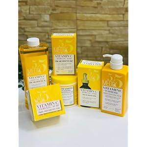 Vitamin C & Tumeric skinCare Set for Youthful Appearance, Fine Line Reduction, Hydration set of 6