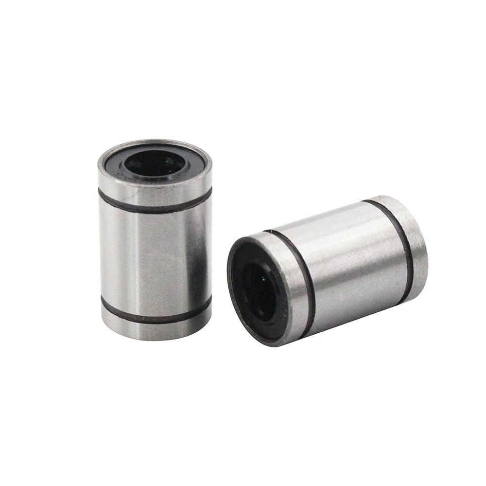 Accessoires et pièces pour imprimantes 3D Douille linéaire LM8UU LM10UU LM16UU LM6UU LM12UU, 8mm, roulements linéaires CNC for tiges, Rail de revêtement, pièces d'arbre linéaire, 10 pièces/lot