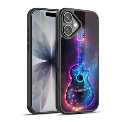 Coque iPhone 17 gel renforcé antichoc Wumples Guitare Arts Cosmiques protection dos