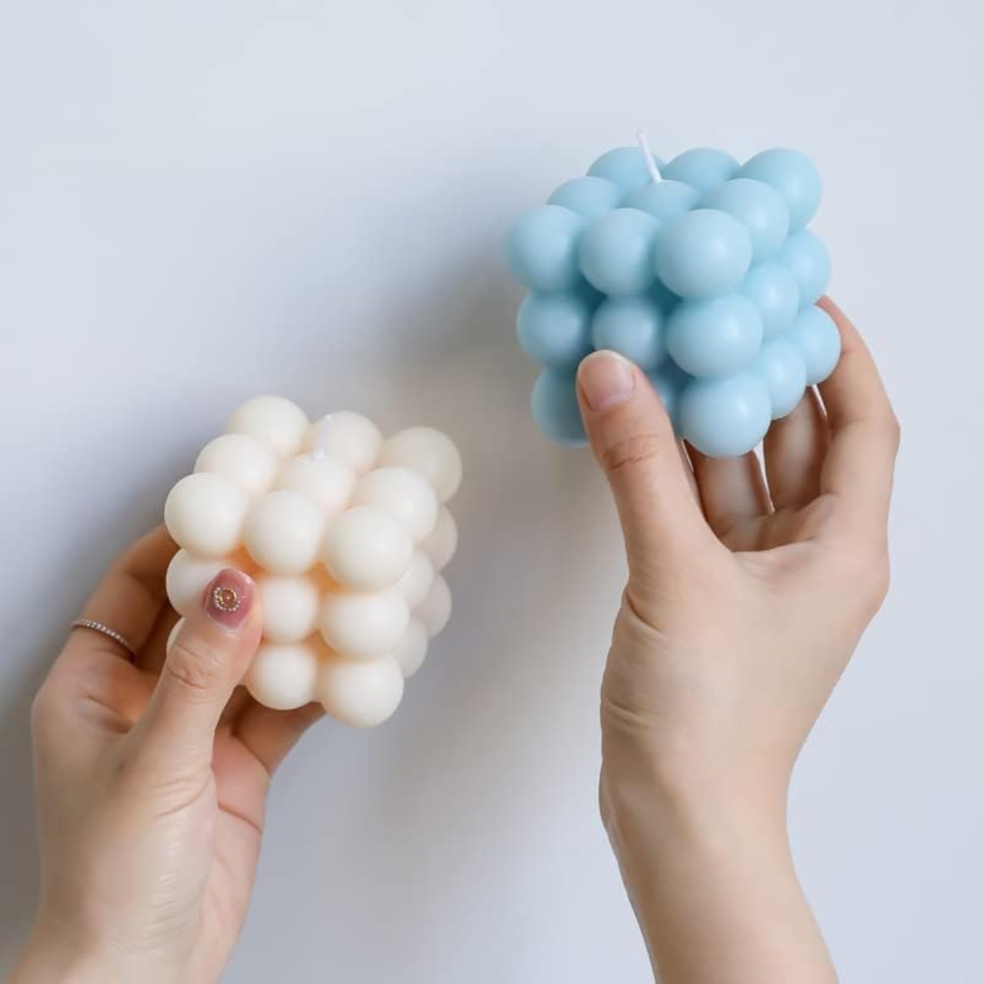 Scented Bubble Cube Candles for Home, Aromatherapy Gift