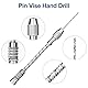 Linkstyle 21Stück Handbohrer Bit Set,Pin Vise Handbohr Mit,Turbo Doppelfutter HSS Mikrobohrer,Modellbau,Schmuck