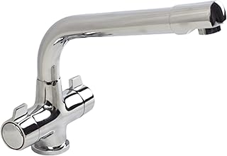 Olivia Twin Kitchen Sink Swivel Mixer Tap Chrome