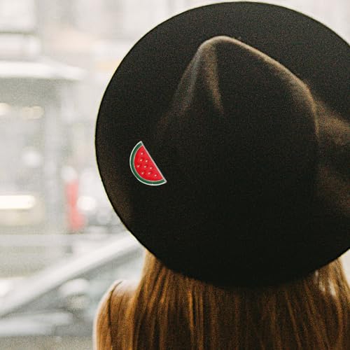 Image of Cute Watermelon Brooch Pin for Women Cartoon Fruit Lapel Pin Clip for Sweaters Dresses Scarves Stylish Brooch Clip Gift for Teachers Friends and Family
