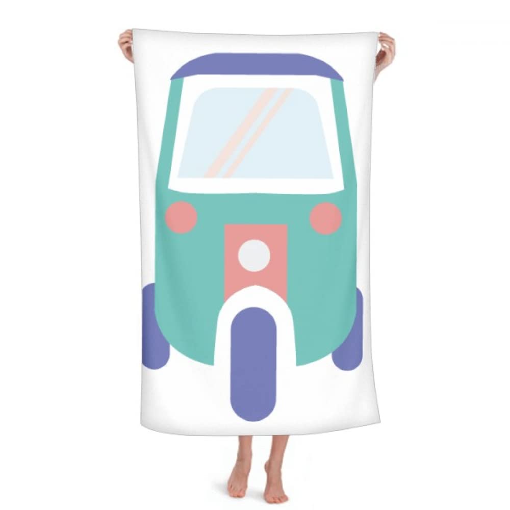 no/no Thailand Three Wheeled Tractor Art Illustration Throw Blanket Soft Warm Flannel