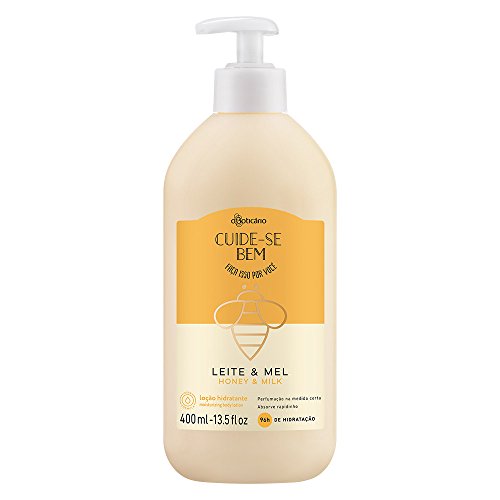 Linha Cuide-se Bem Boticario - Locao Hidratante Corporal Leite e Mel 400 Ml - (Boticario Take Care Collection - Milk & Honey Moisturizing Body Lotion13.52 fl o.z.
