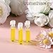 100PCS Empty Perfume Sample Bottles, Transparent Clear 1ml 1/4 Dram Empty Glass Sample Vials, Mini Glass Refillable Samples Vial Containers with Clear Cap for Aromatherapy, Essential Oil, Fragrance