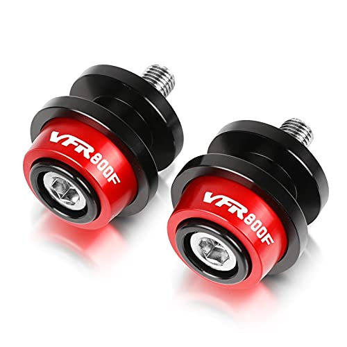 Sliders bras oscillant 8mm rouge pour VFR800F, évitez les chutes sur béquille
