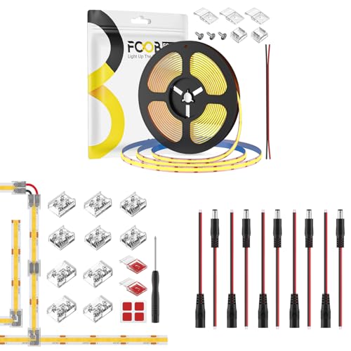 Tira de Luz LED COB Flexible 16.4FT 24V 2700K CRI90+ miniatura 1