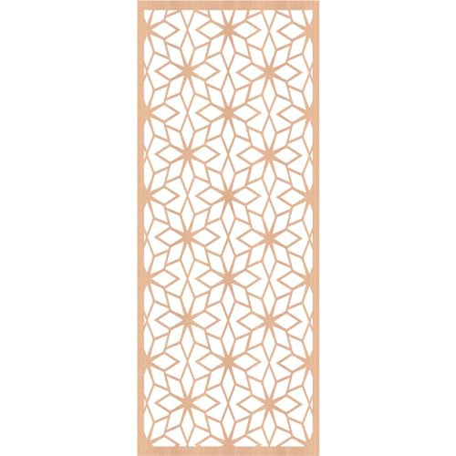 Image of Lake Decorative Pierced Fretwork Wood Wall Panels, 13 3 /8 inchW x 34 3 /8 inchH x 1 /4 inchT, Alder