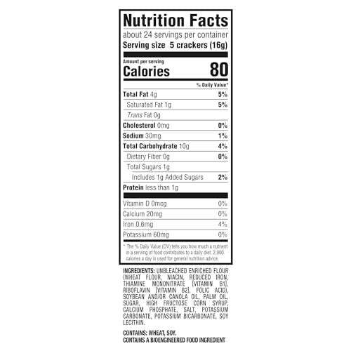 Image of RITZ Hint of Salt Crackers, Snacks for Kids and Adults, Lunch Snacks, 13.7 oz