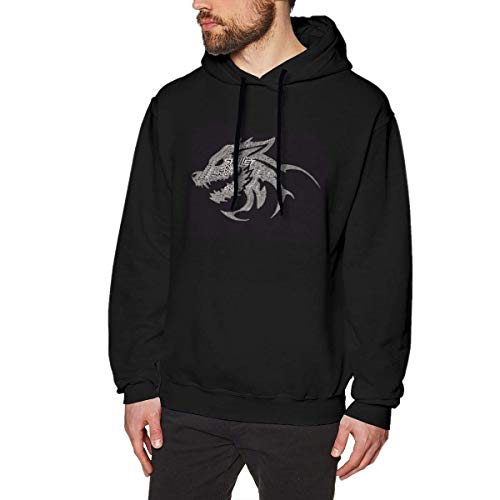 Preisvergleich Produktbild Qeely Kapuzenpulli SkilletBand Men mit Hoodie Sweatshirt Schwarz