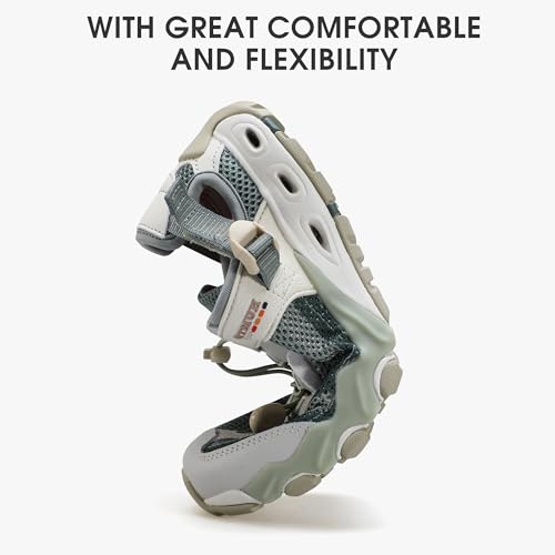 Image of HUMTTO Women's Amphibious Water Shoes - Closed Toe Hiking Sandals Summer Outdoor Water Sandal Non-Slip River Shoes Quick Drying Aqua Shoe