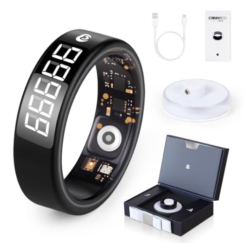 Image of XG.&co Muslim Islamic Zikr Tasbih Smart Ring IP68 Waterproof Fitness Tracker Tasbih Counter Tasbeeh Counter Prayer Reminder Fajr Tracker Sleep Monitor Multi-Sport Magnetic Type C Gift